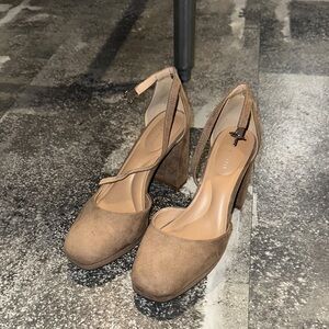 Kelly & Katie Brown Ankle Strap Heels